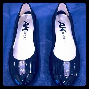 Anne Klein Black Flats